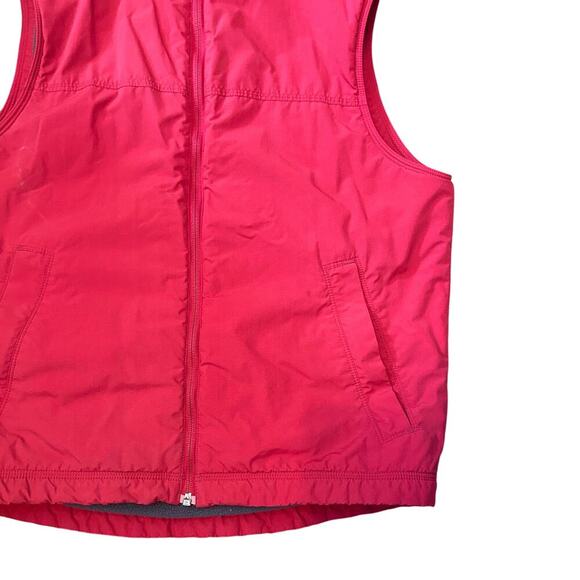 L.L.Bean Vintage Fleece lined nylon vest red men's size Small - Picture 2 of 4